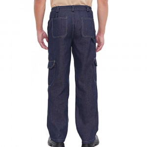 Pantaloni de lucru din denim Denim K6, t.blue. Photo 2
